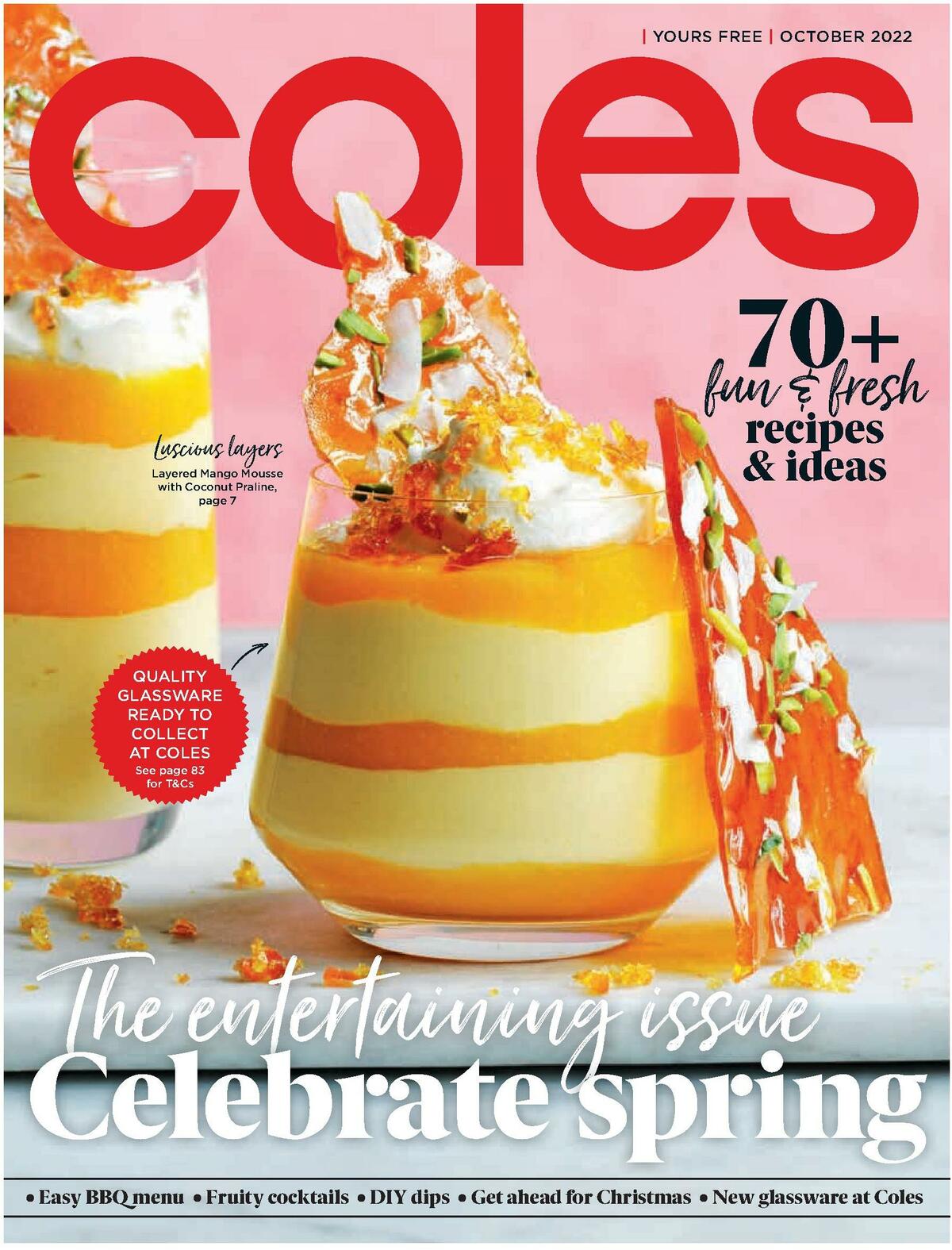 Coles Magazine October Catalogues from 1 October