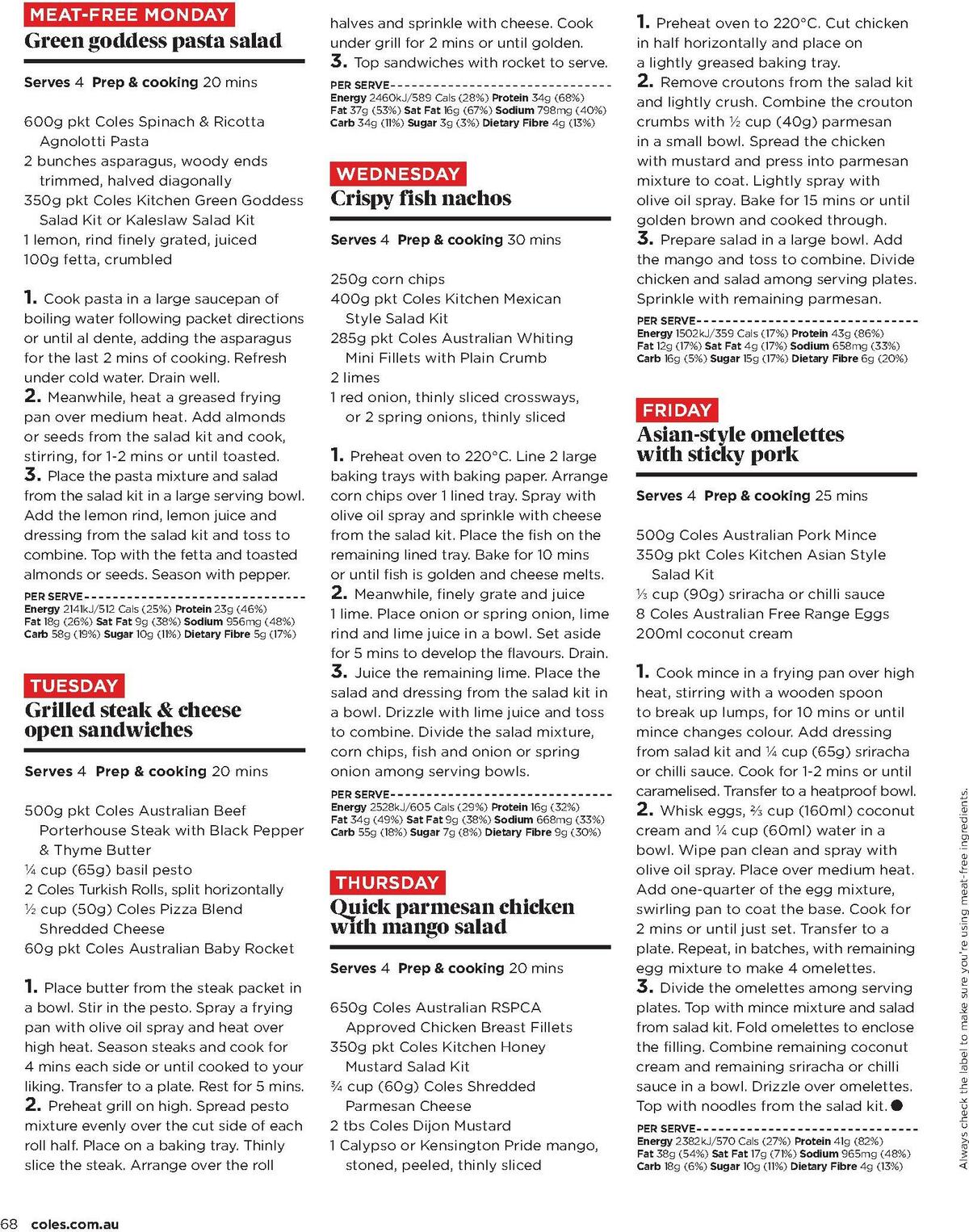 Coles Magazine October Catalogues from 1 October