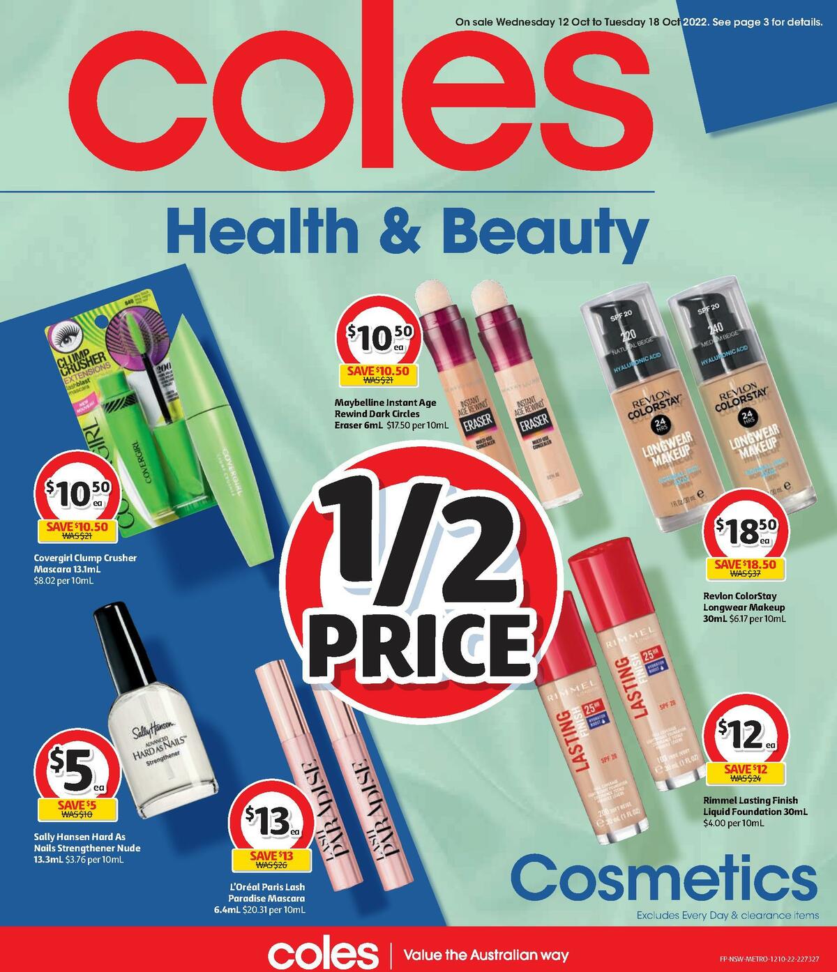 Coles Health & Beauty Catalogues from 12 October