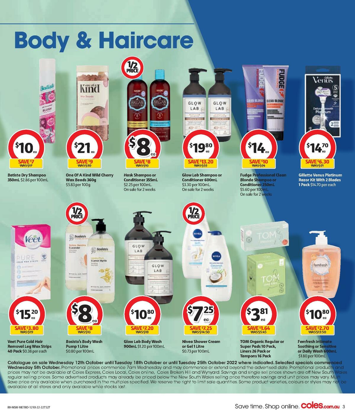 Coles Health & Beauty Catalogues from 12 October