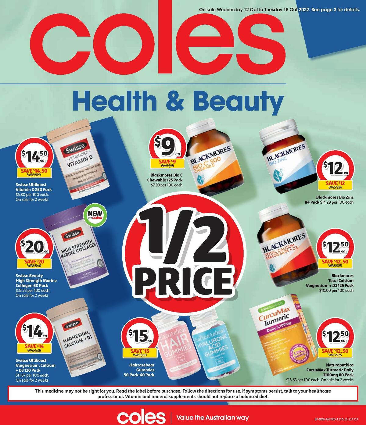 Coles Health & Beauty Catalogues from 12 October