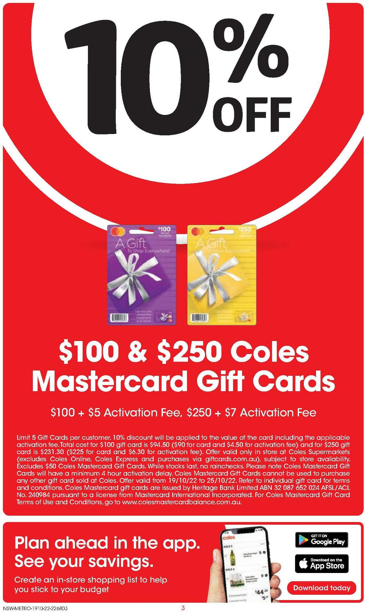 Coles Catalogues from 19 October