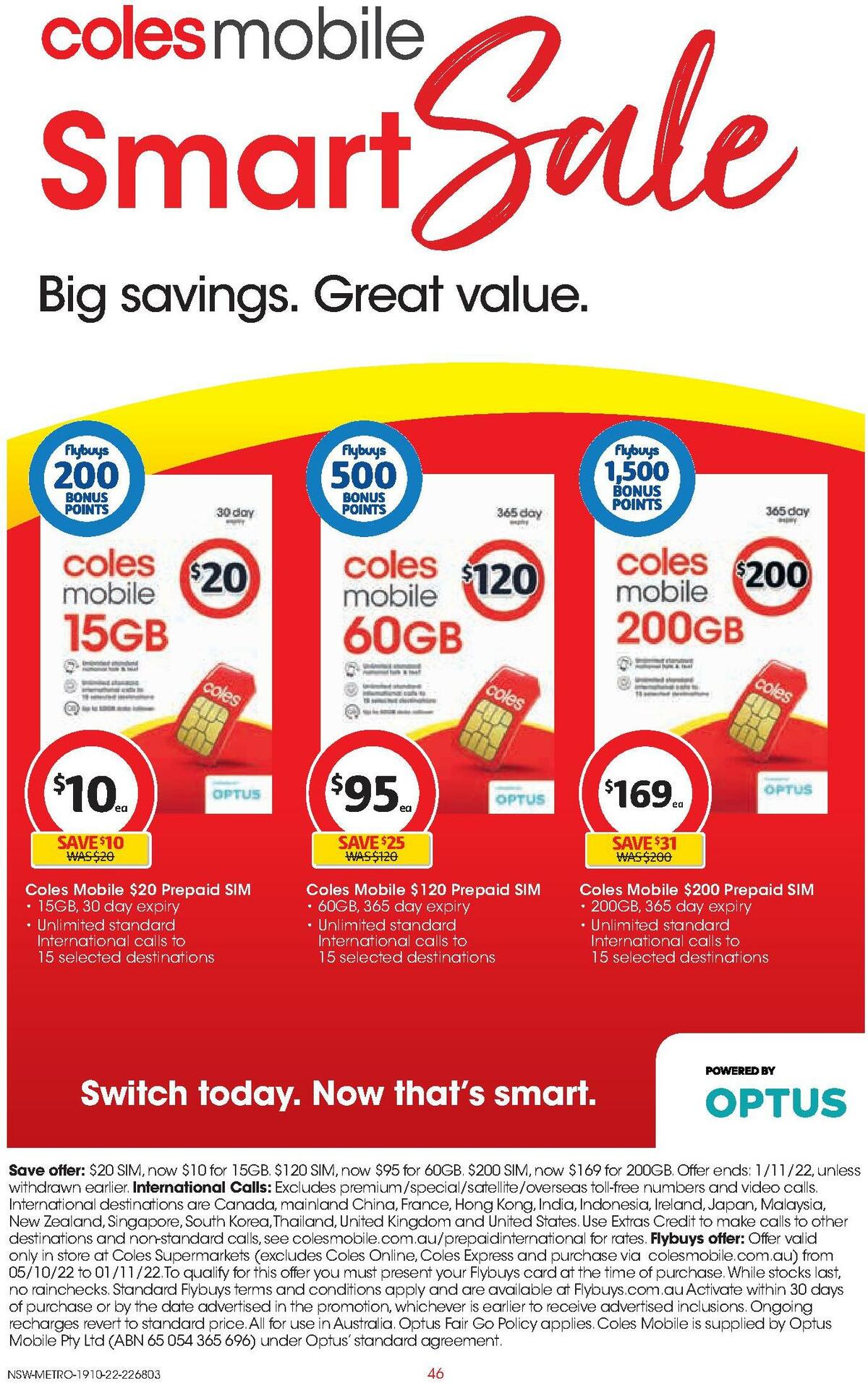 Coles Catalogues from 19 October