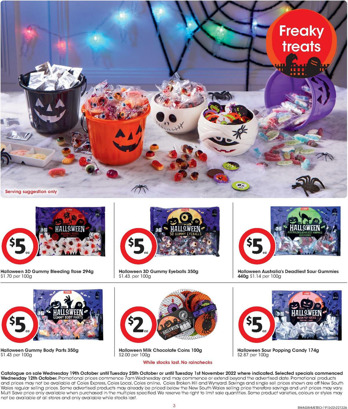Coles Halloween Catalogues from 19 October