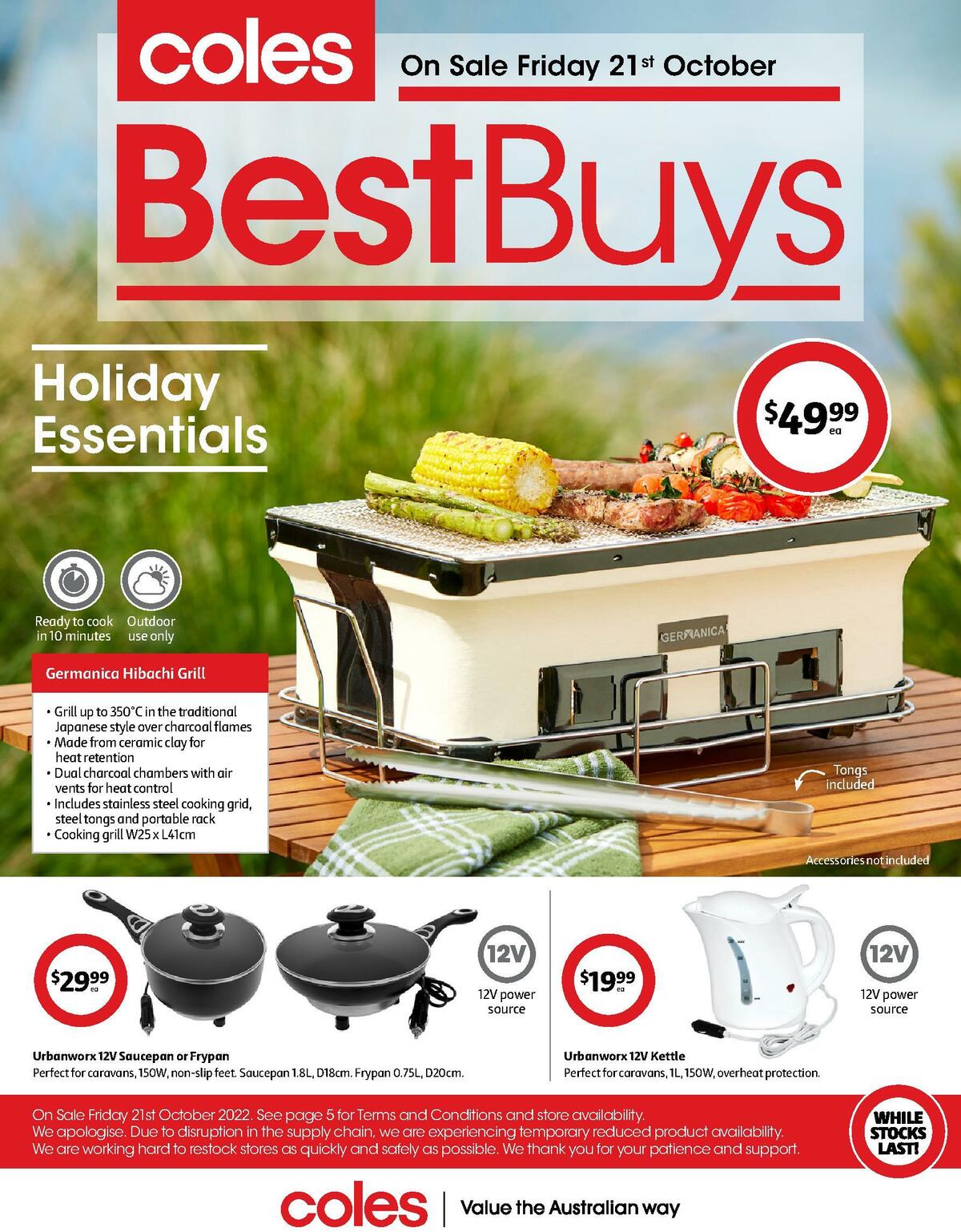 Coles Best Buys - Holiday Essentials Catalogues from 21 October