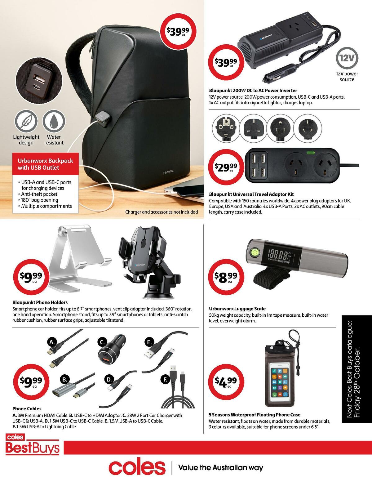 Coles Best Buys - Holiday Essentials Catalogues from 21 October