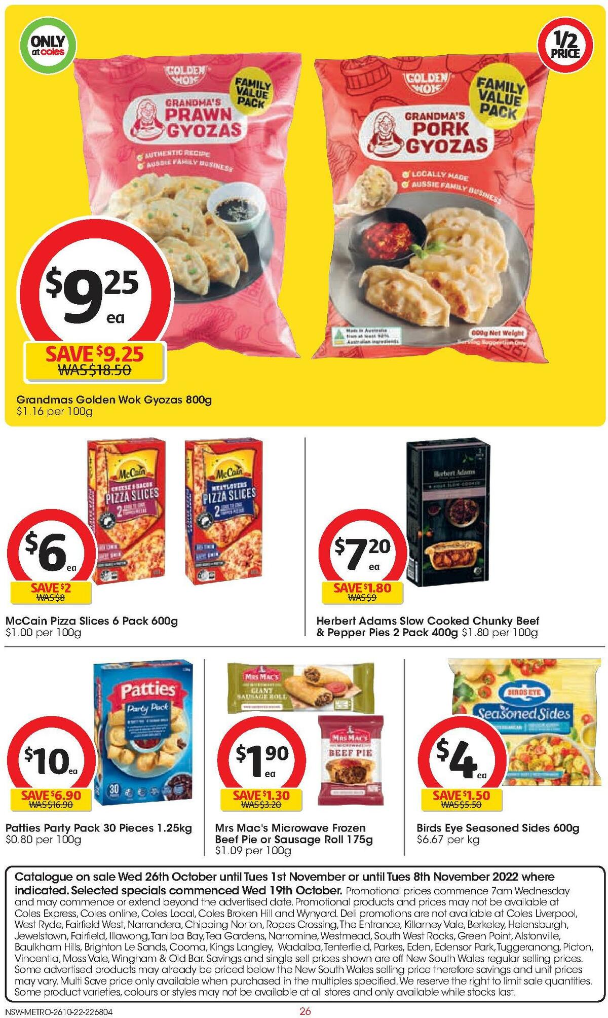 Coles Catalogues from 26 October