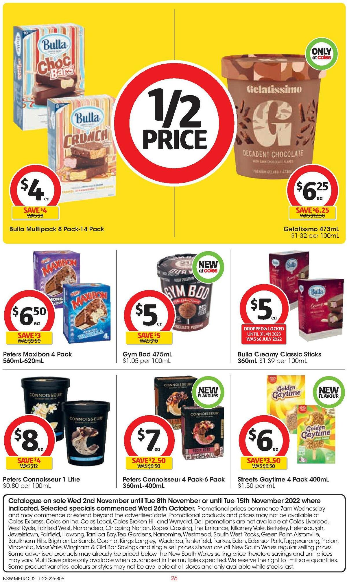 Coles Catalogues from 2 November