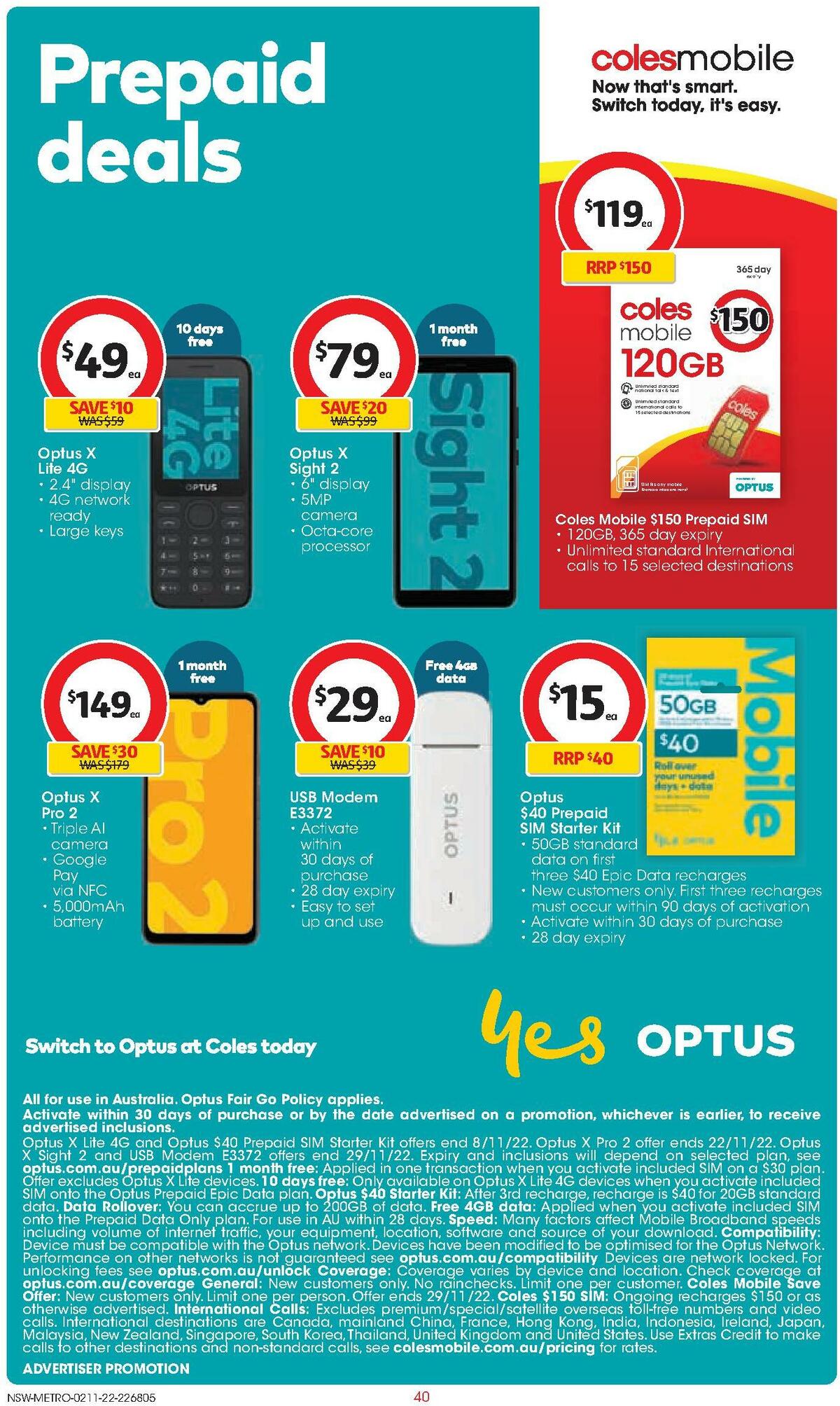 Coles Catalogues from 2 November