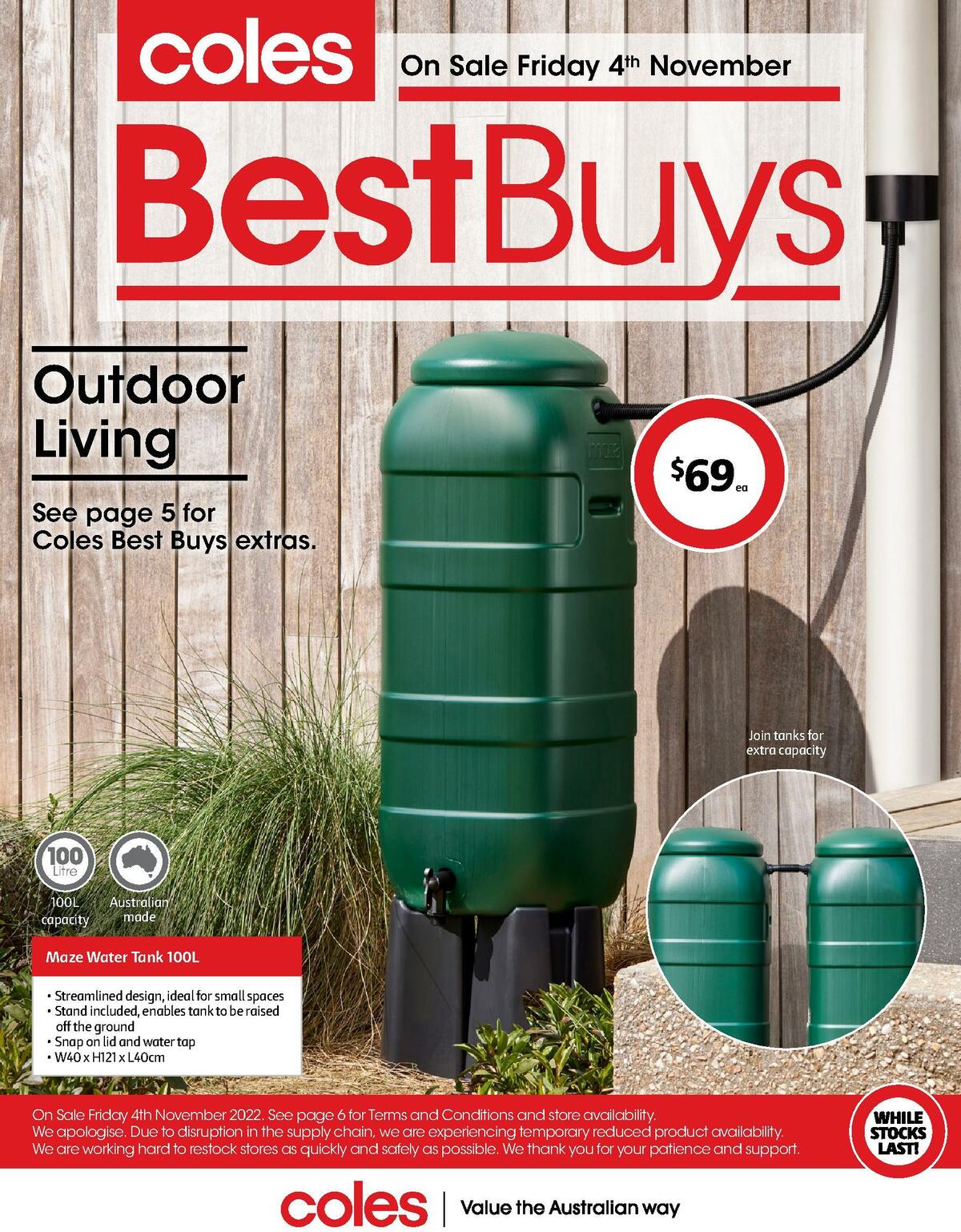 Coles Best Buys - Outdoor Living Catalogues from 4 November