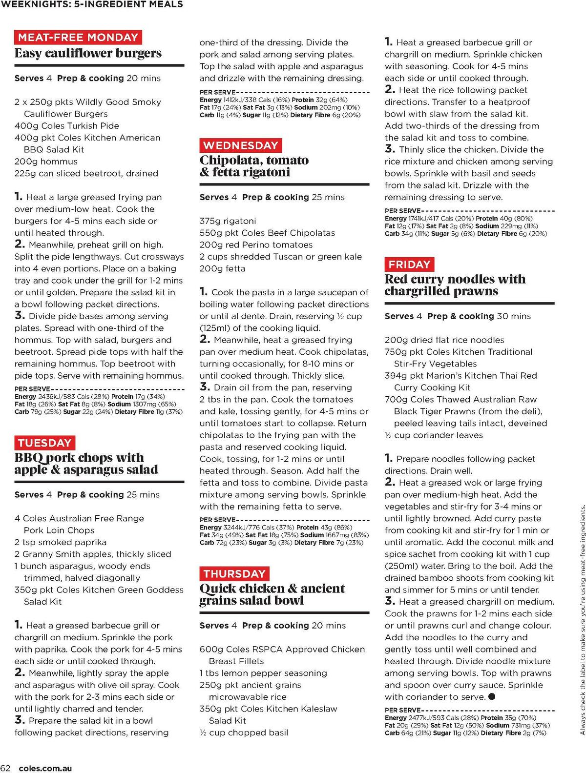 Coles Magazine November Catalogues from 1 November