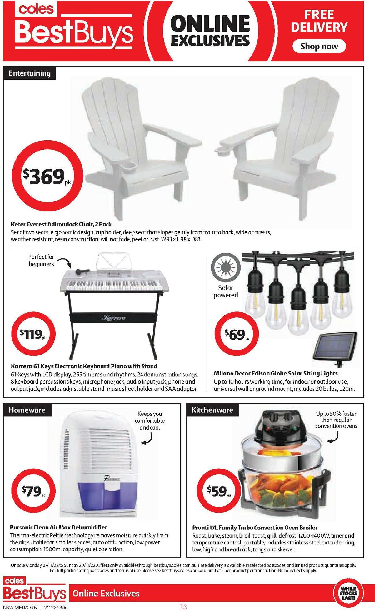 Coles Catalogues from 9 November