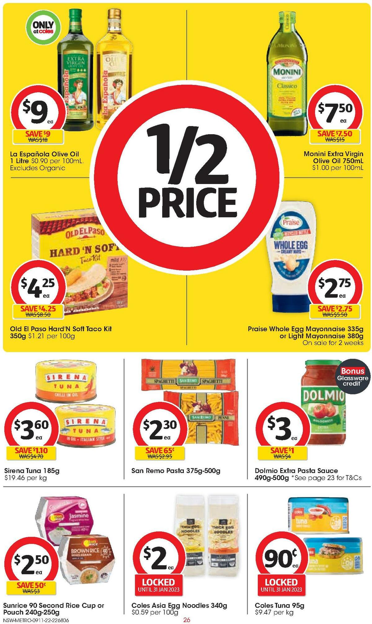 Coles Catalogues from 9 November