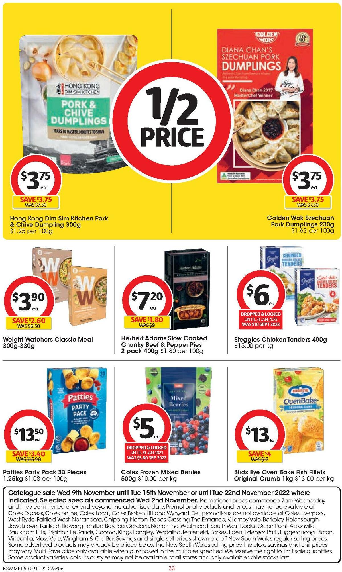 Coles Catalogues from 9 November