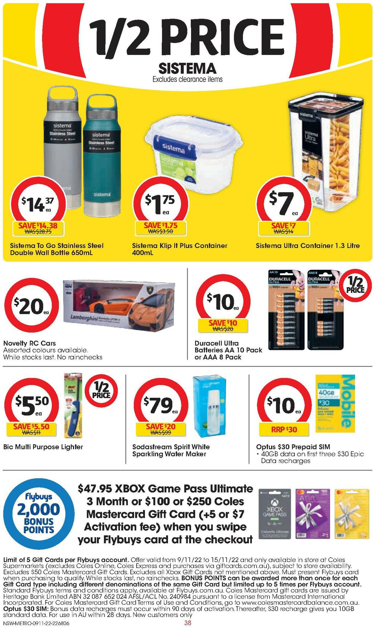 Coles Catalogues from 9 November