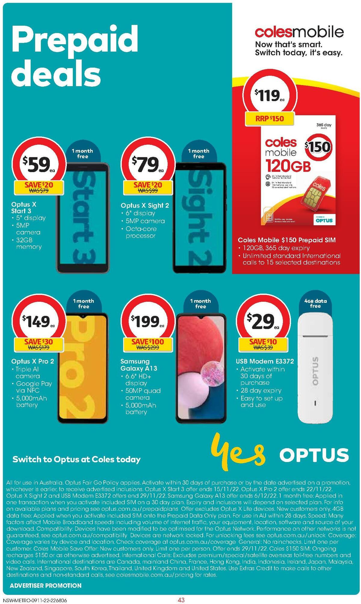 Coles Catalogues from 9 November