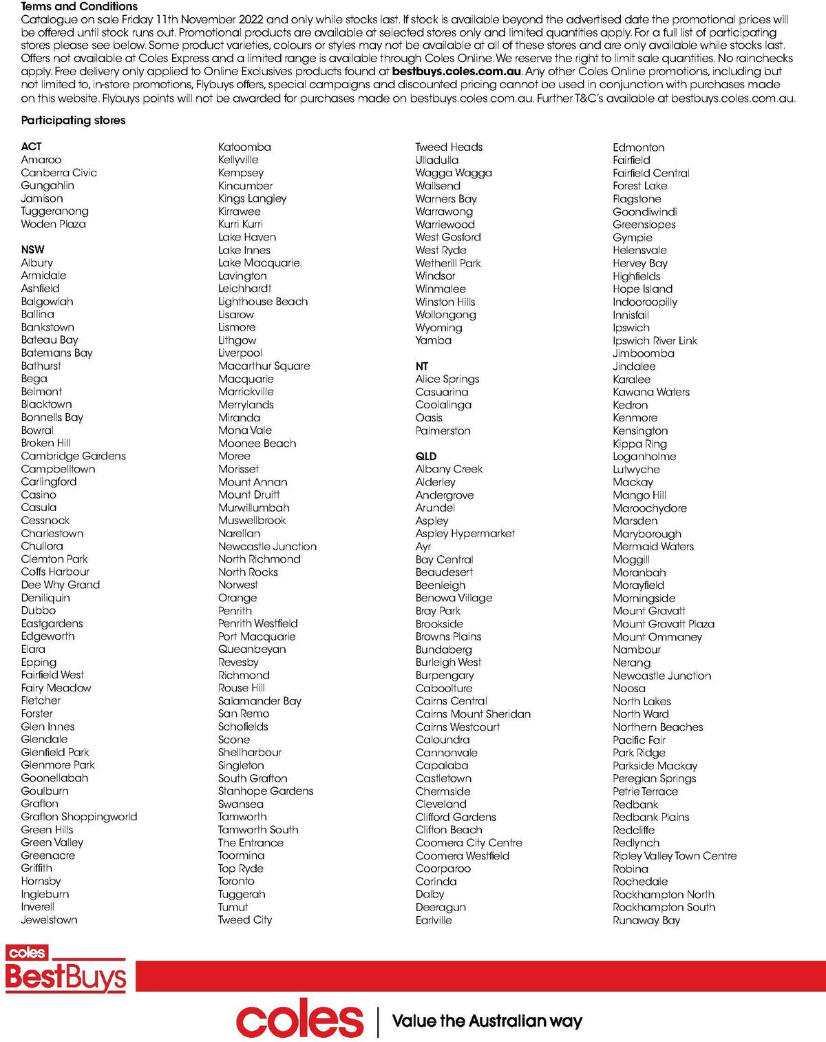 Coles Best Buys - Christmas Entertaining Catalogues from 11 November