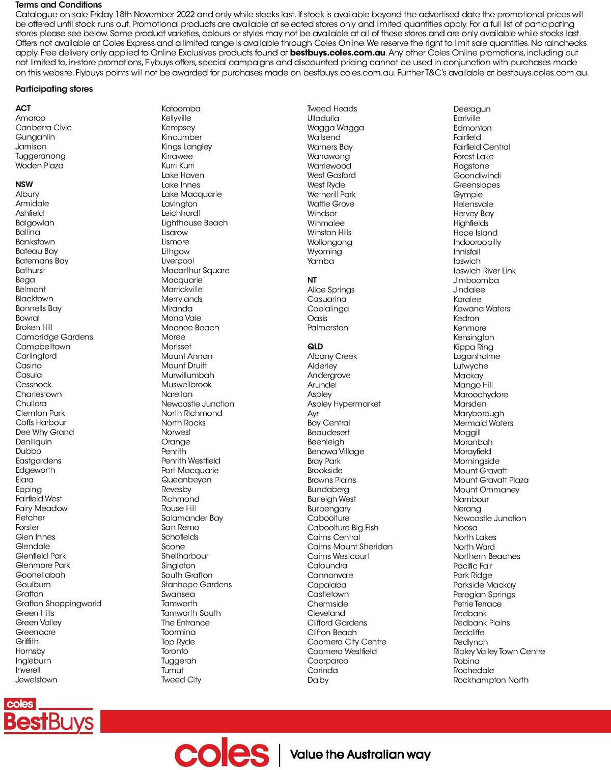 Coles Best Buys - Black Friday Catalogues from 18 November