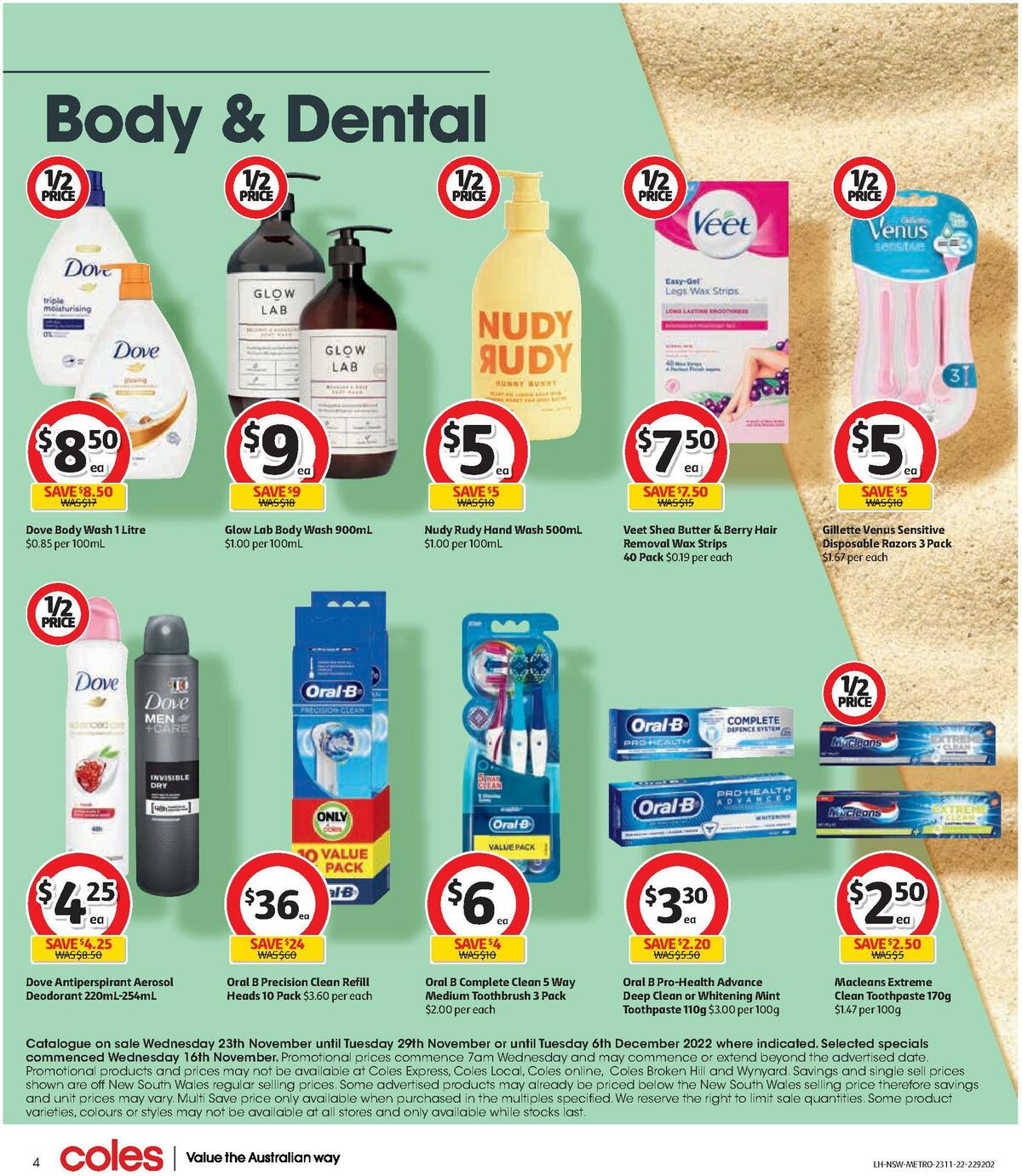 Coles Health & Beauty Catalogues from 23 November