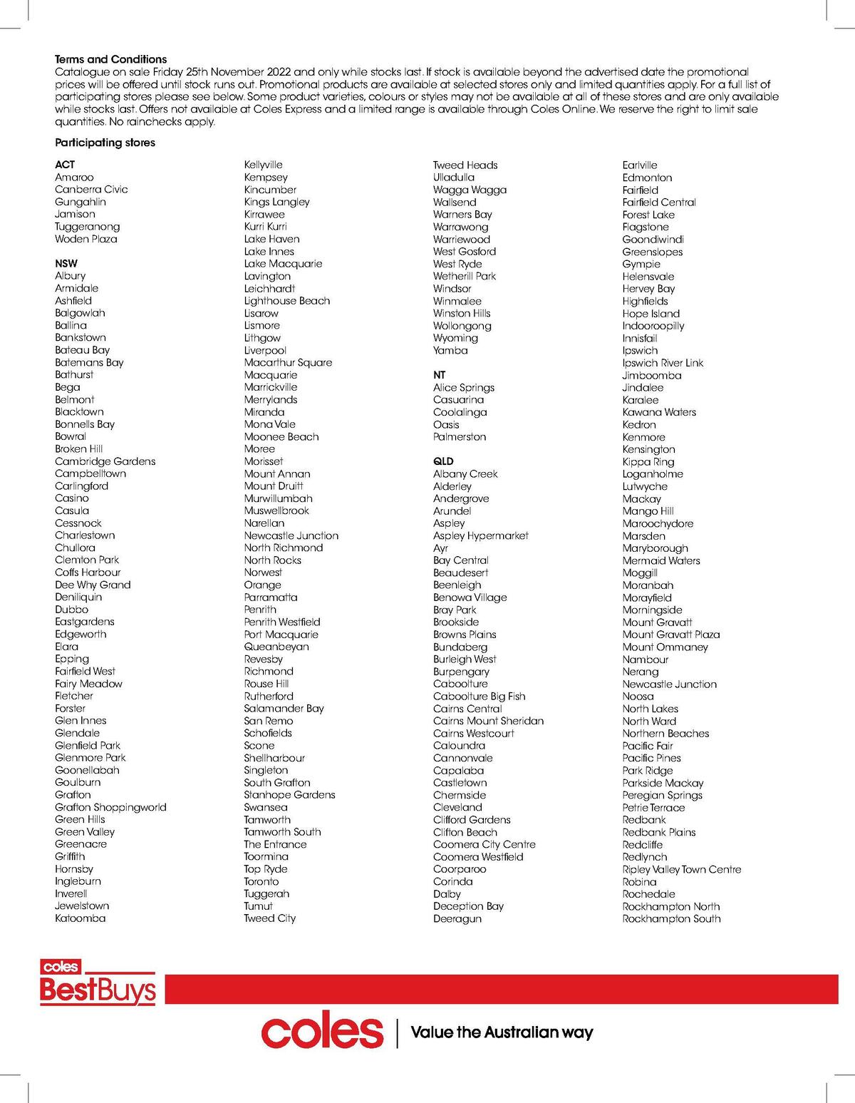 Coles Best Buys - Black Friday Catalogues from 25 November