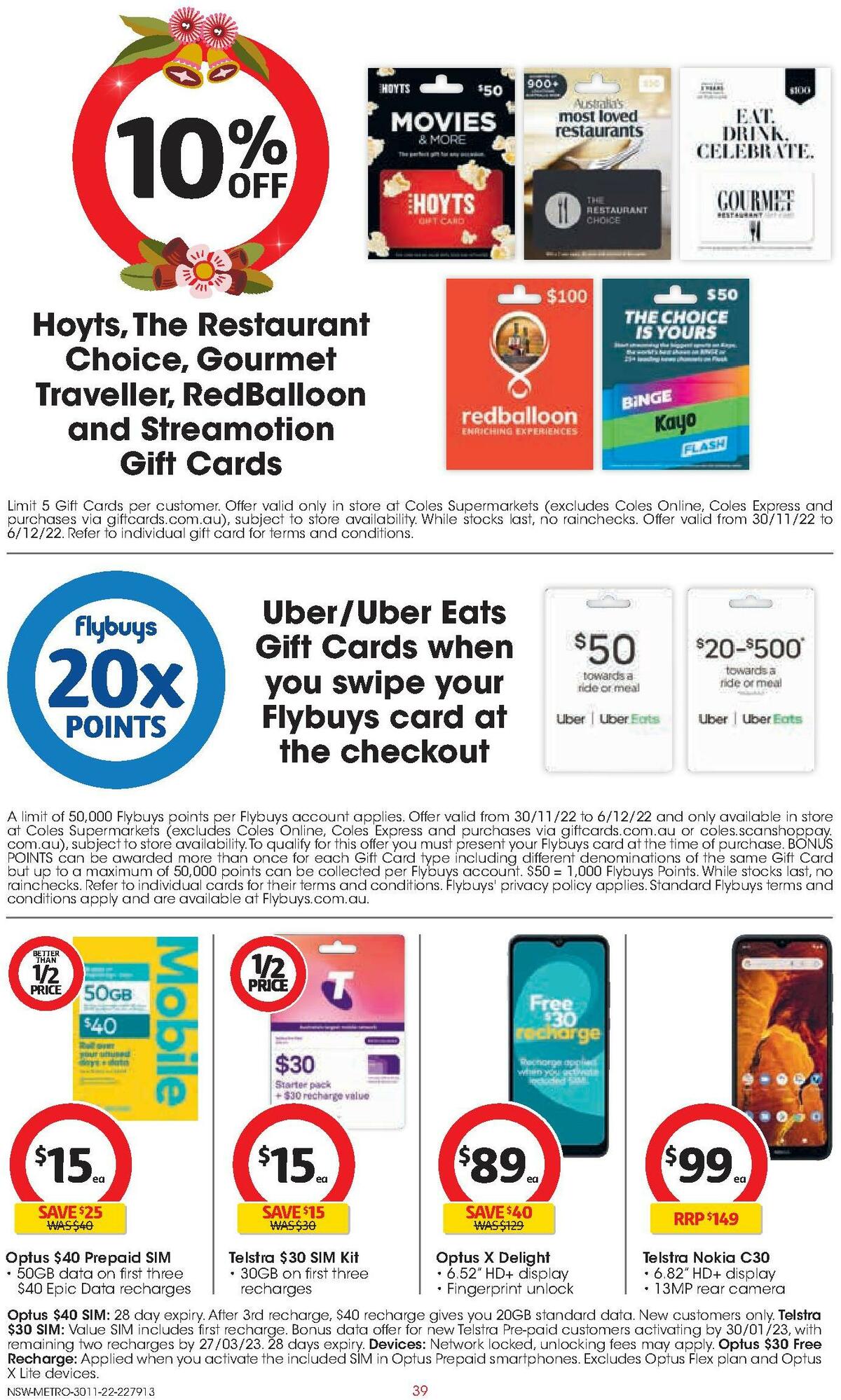 Coles Catalogues from 30 November