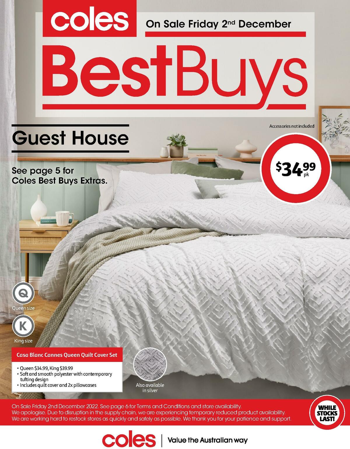 Coles Best Buys - Guest House Catalogues from 2 December