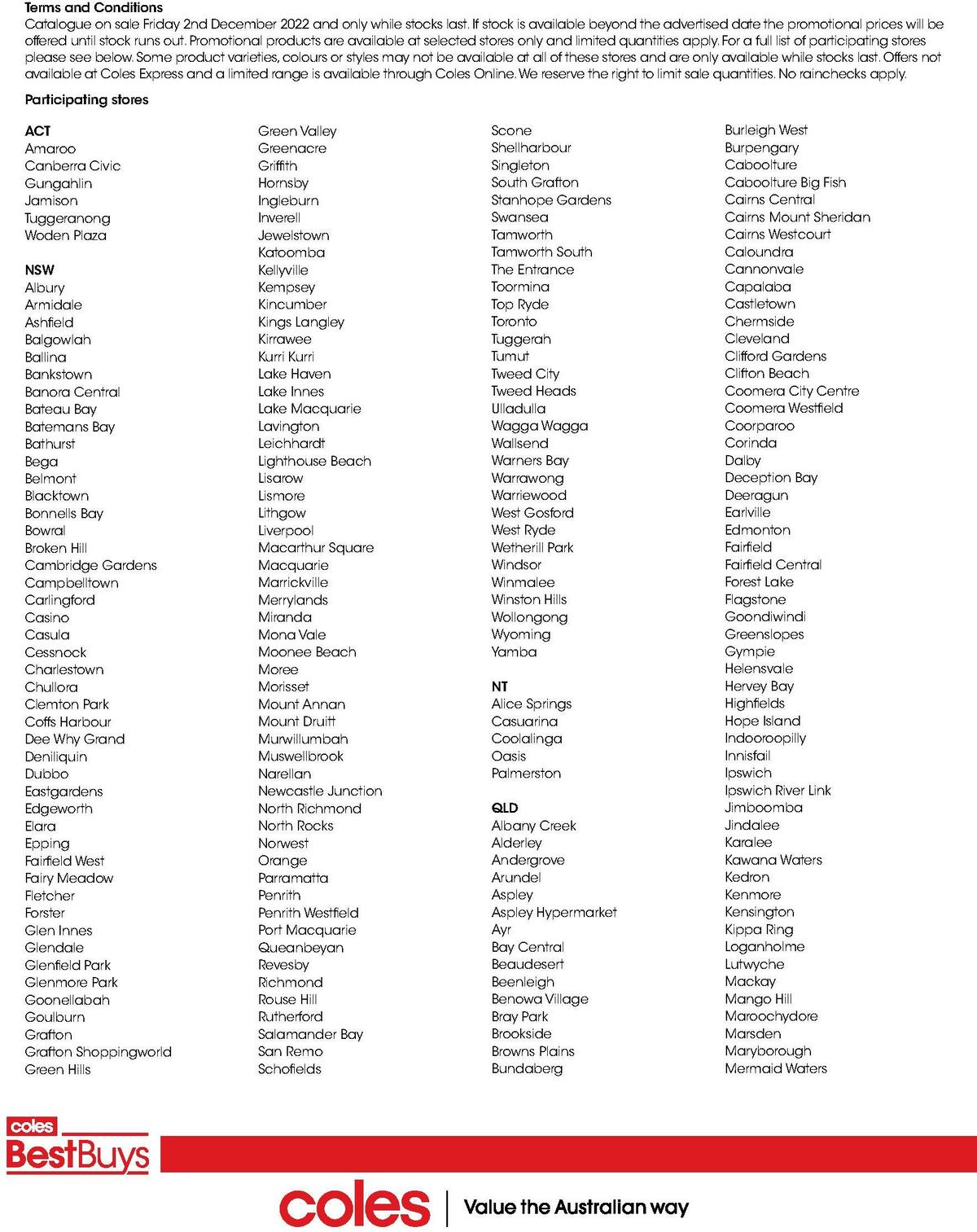 Coles Best Buys - Guest House Catalogues from 2 December