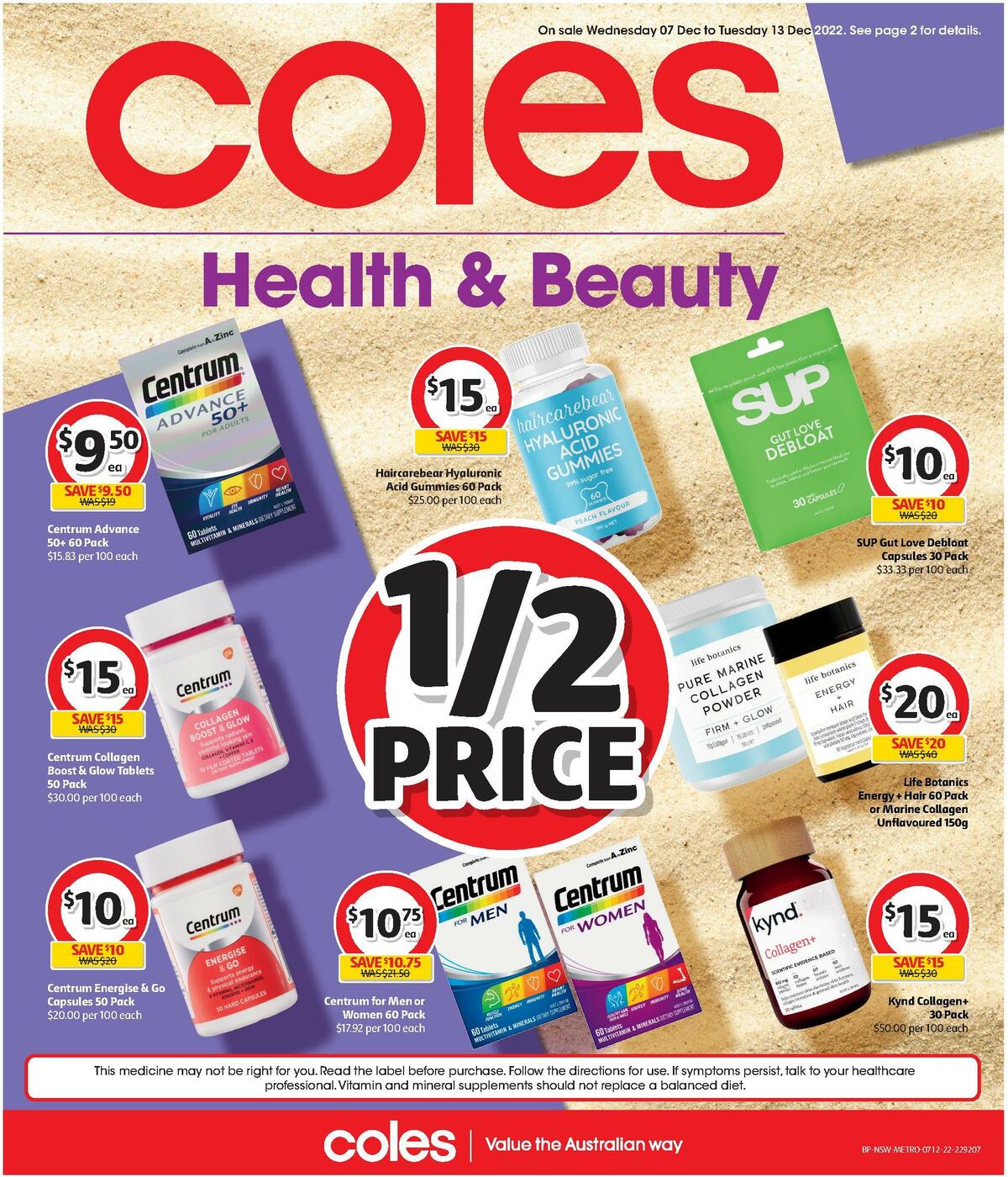 Coles Health & Beauty Catalogues from 7 December