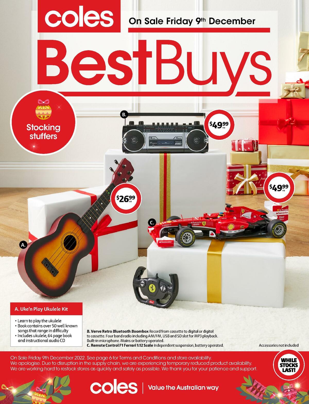 Coles Best Buys - Stocking Stuffers Catalogues from 9 December