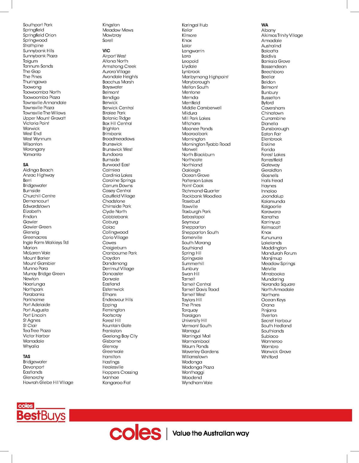 Coles Best Buys - Summer Fun Catalogues from 16 December