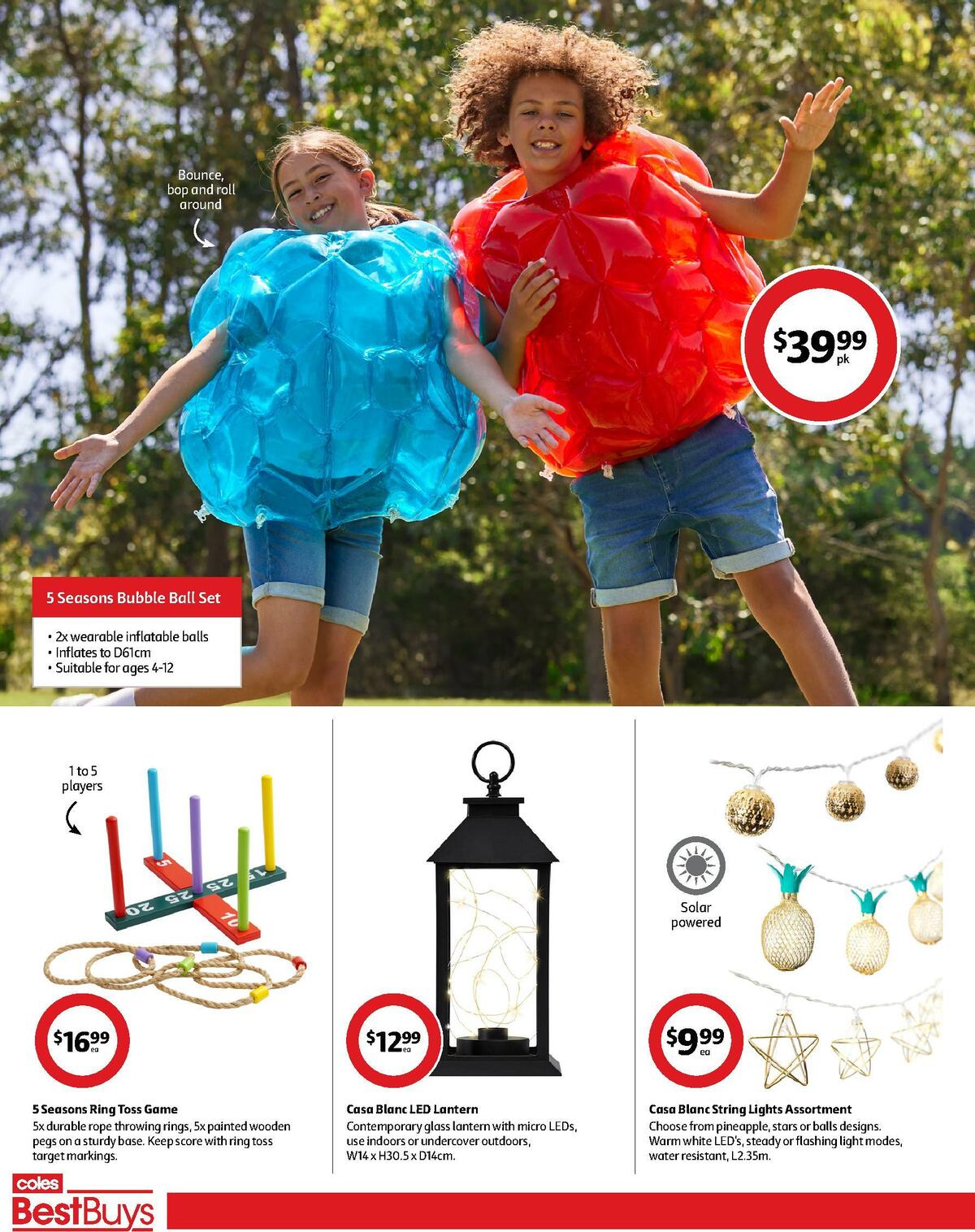 Coles Best Buys - Outdoor Entertaining Catalogues from 30 December