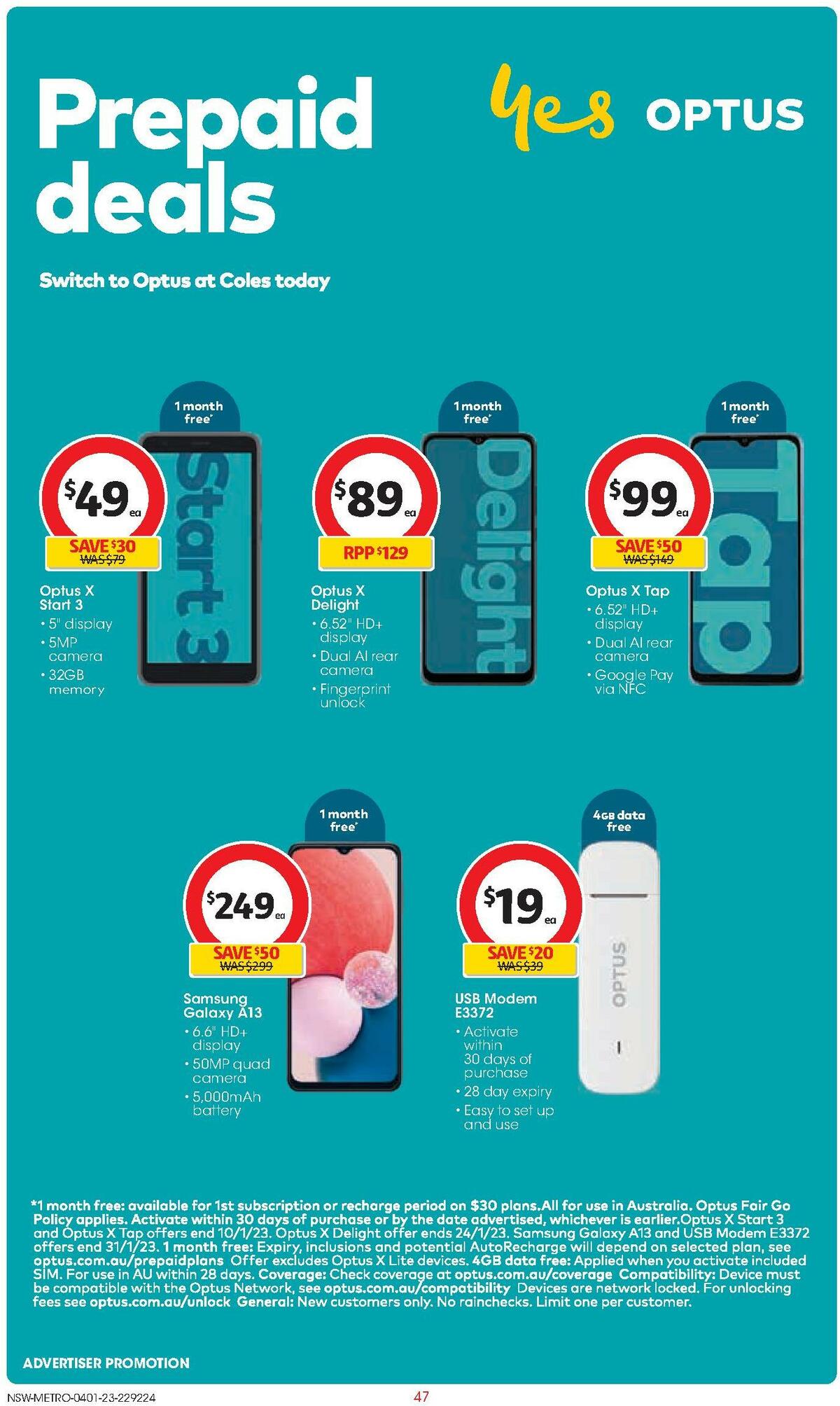 Coles Catalogues from 4 January