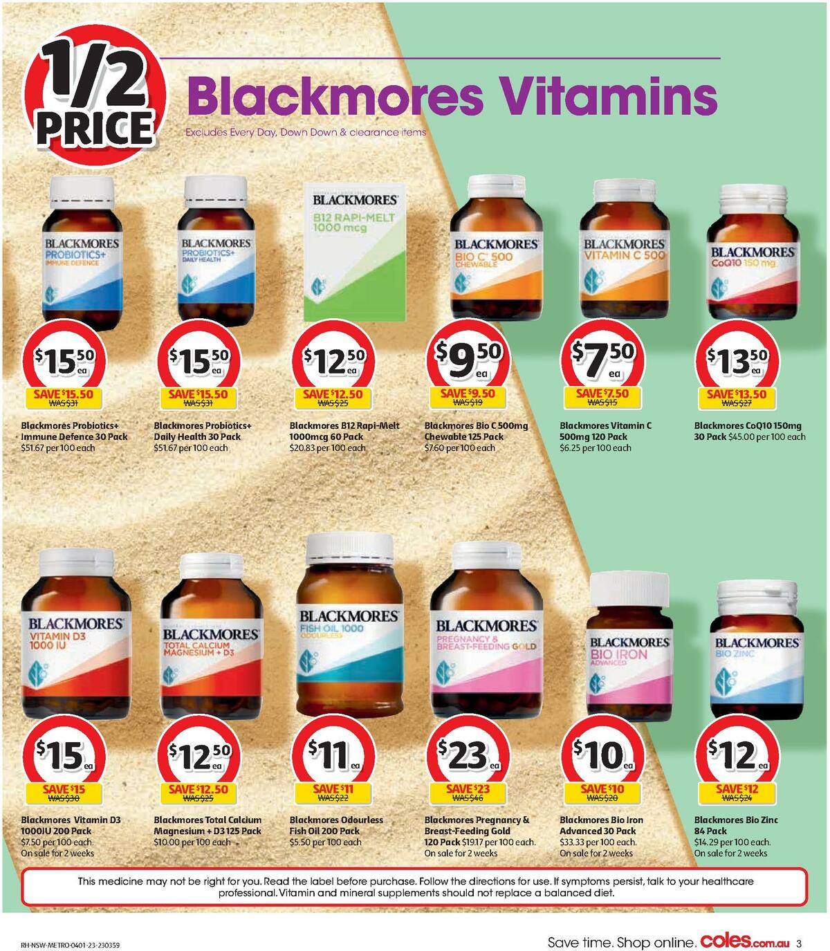 Coles Health & Beauty Catalogues from 4 January