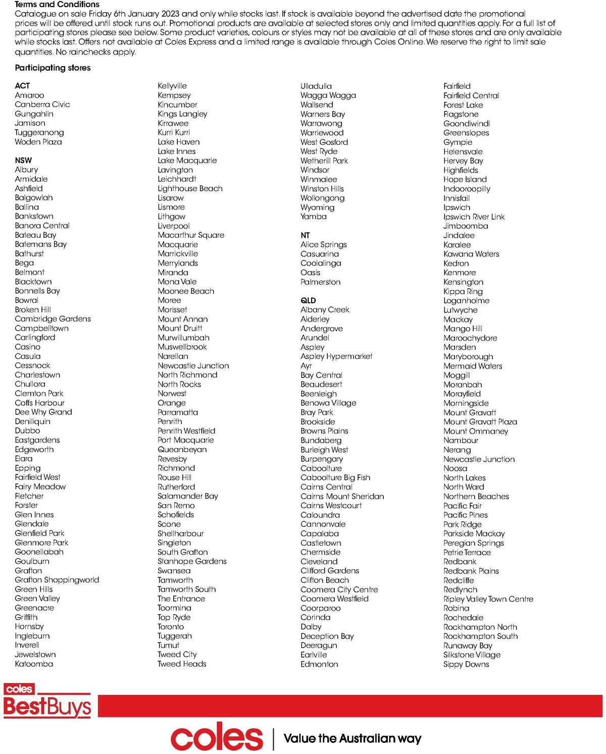 Coles Best Buys - New Year New You Catalogues from 6 January