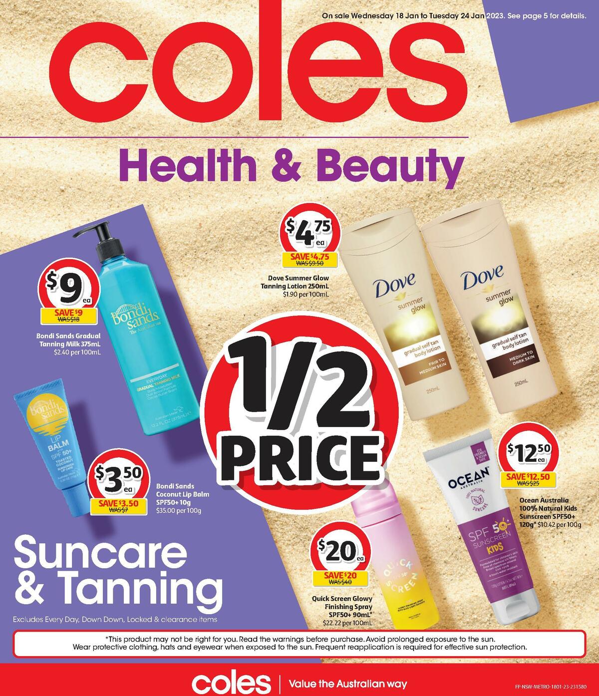 Coles Health & Beauty Catalogues from 18 January