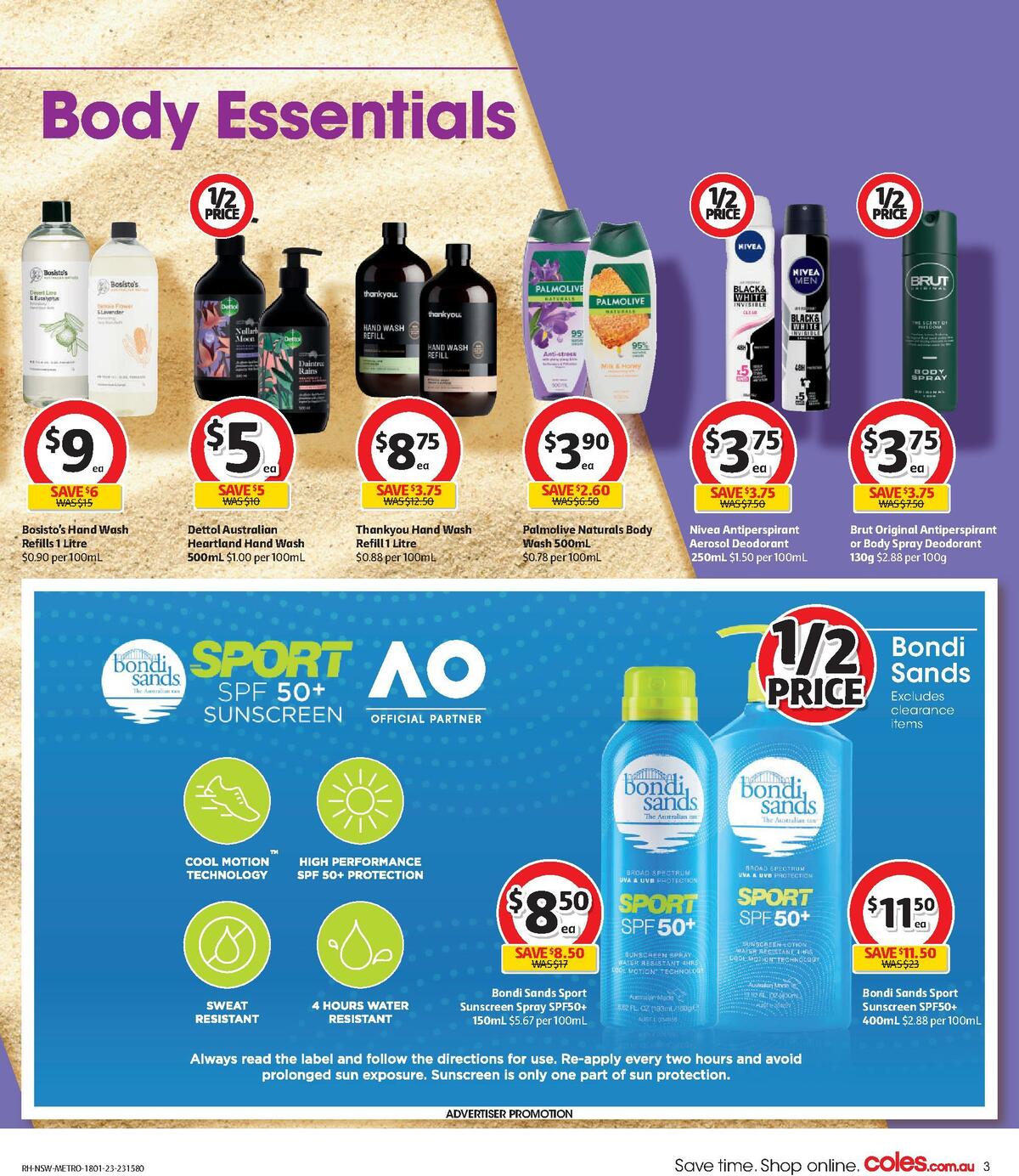 Coles Health & Beauty Catalogues from 18 January