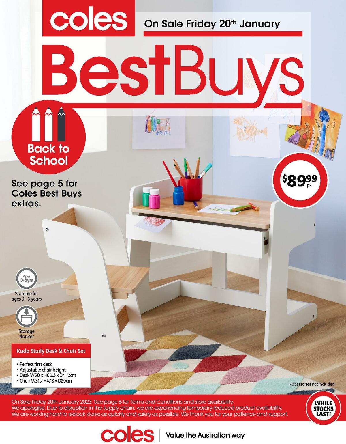 Coles Best Buys - Back To School Catalogues from 20 January