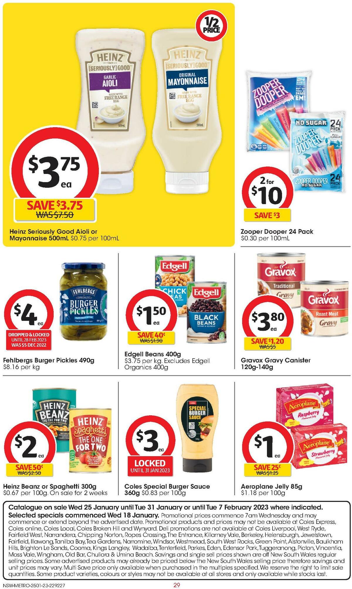 Coles Catalogues from 25 January