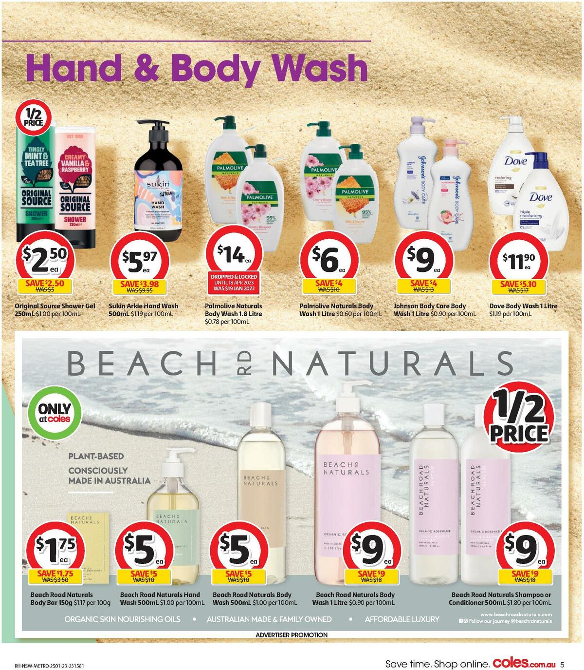 Coles Health & Beauty Catalogues from 25 January
