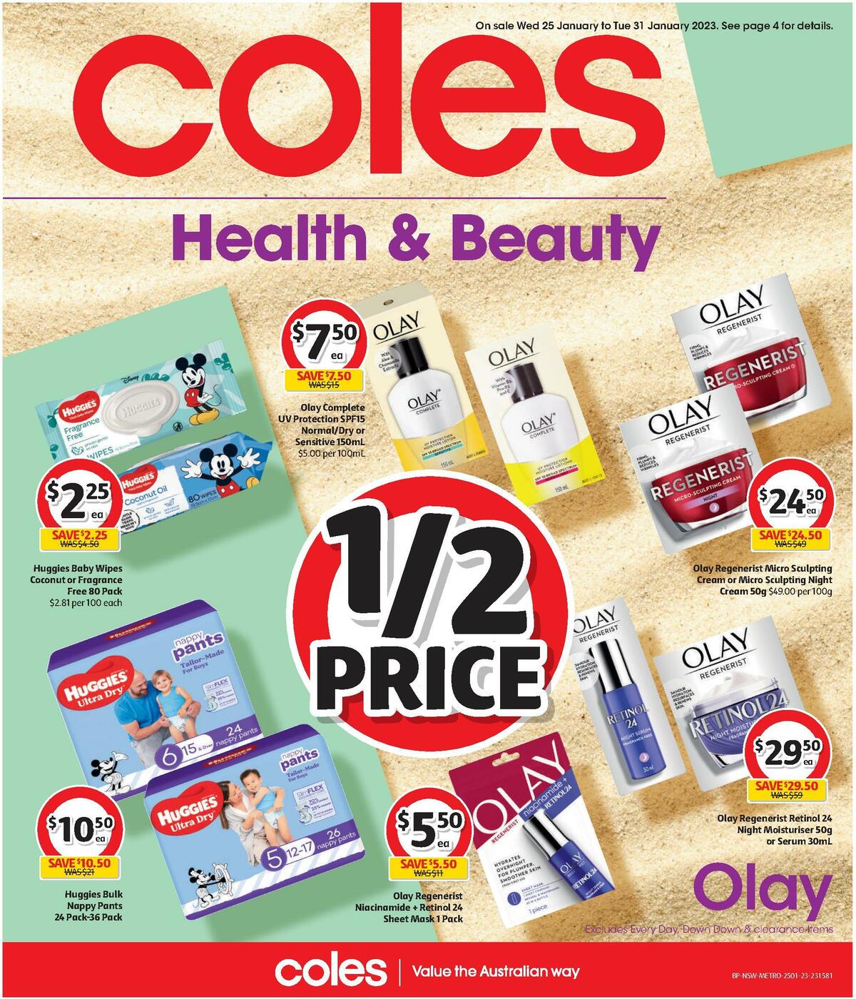 Coles Health & Beauty Catalogues from 25 January