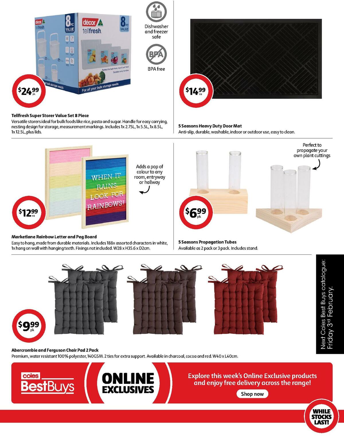 Coles Best Buys - Outdoor Living Catalogues from 27 January