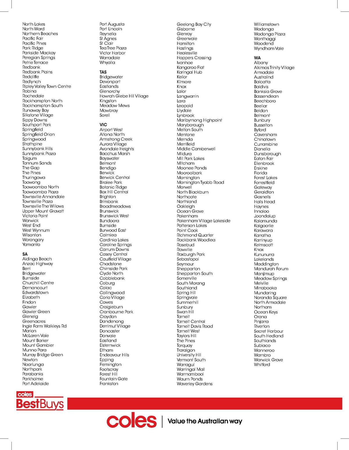 Coles Best Buys - Fitness Catalogues from 10 February