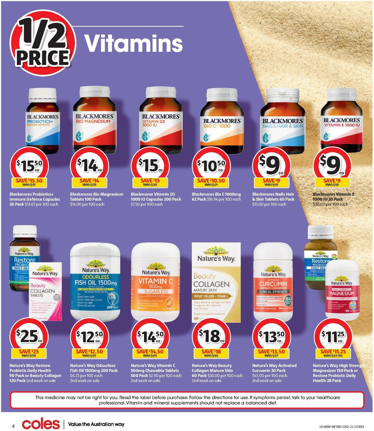 Coles Health & Beauty NSW METRO Catalogues from 22 February