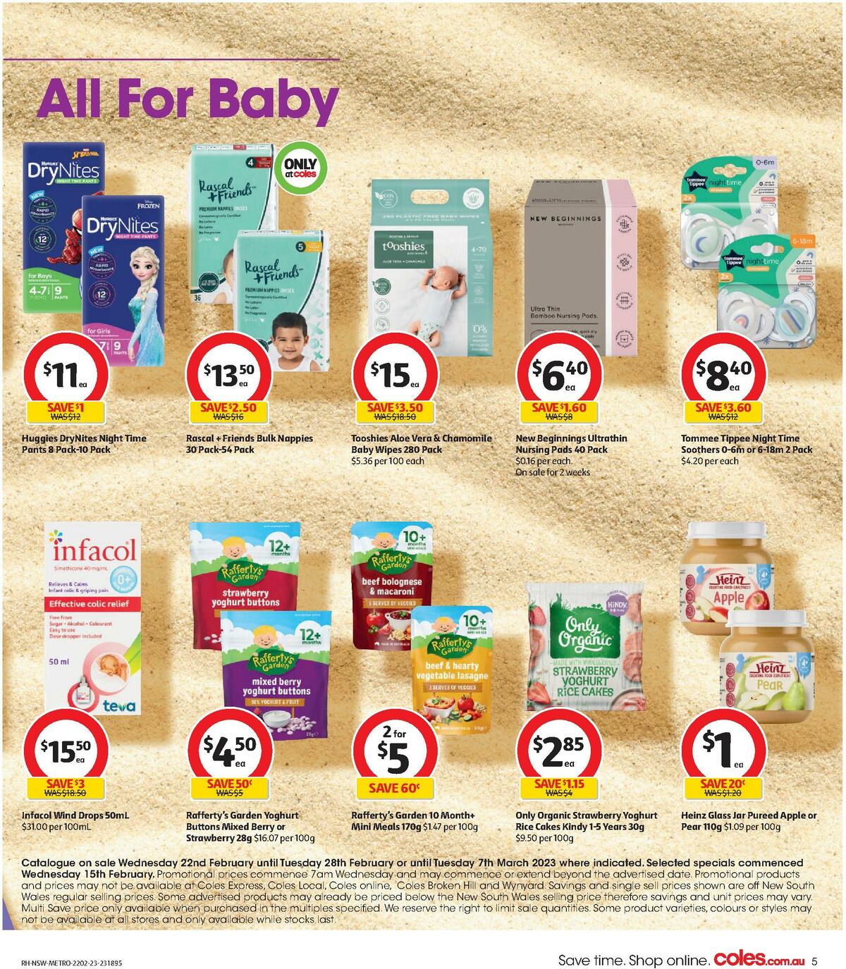 Coles Health & Beauty NSW METRO Catalogues from 22 February