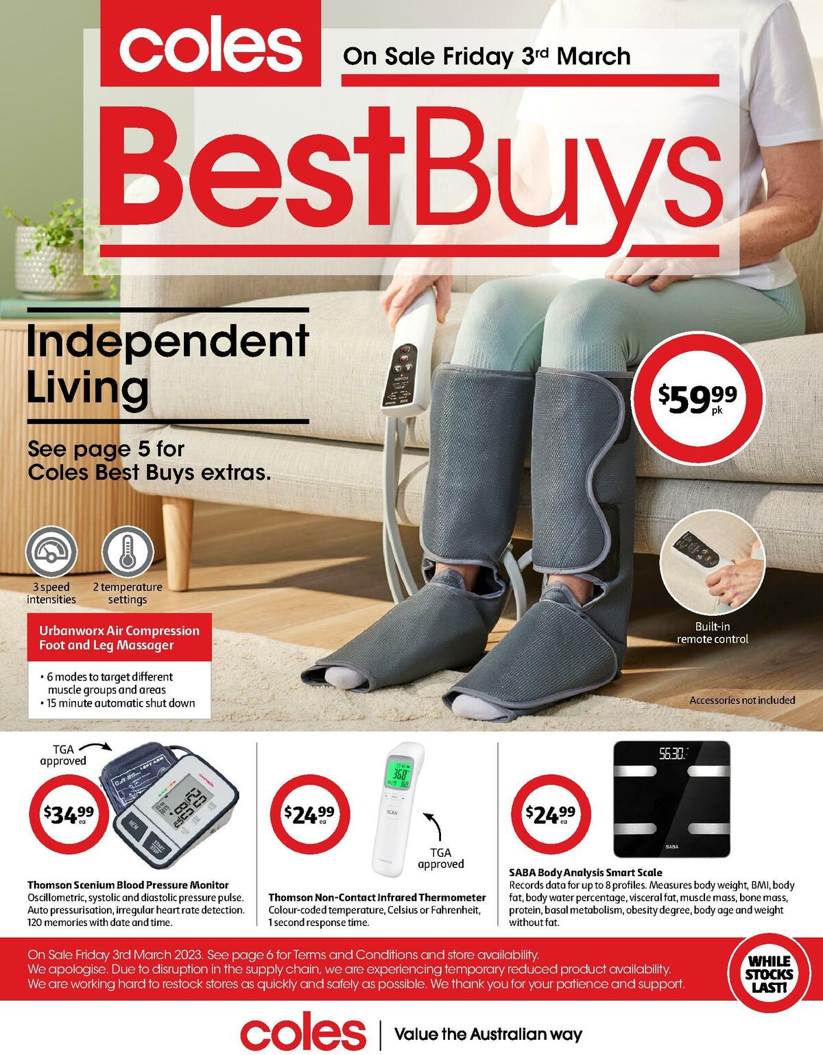 Coles Best Buys - Independent Living Catalogues from 3 March