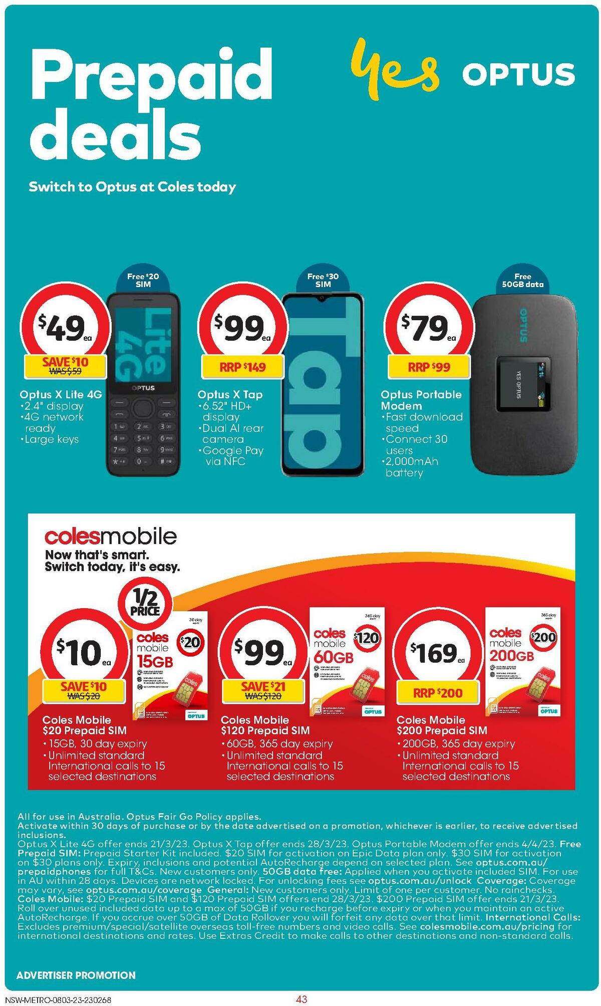 Coles Catalogues from 8 March