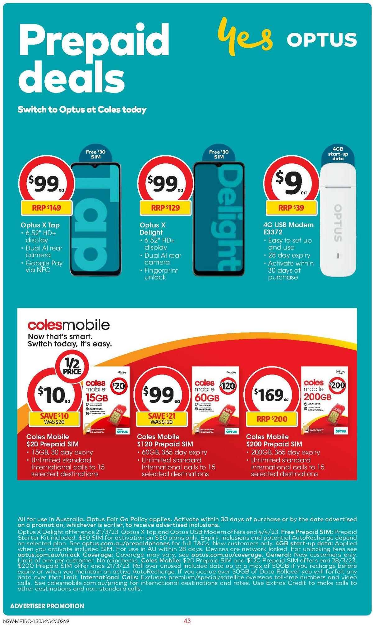 Coles Catalogues from 15 March