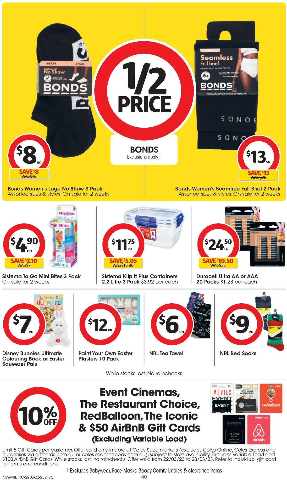 Coles Catalogues from 22 March