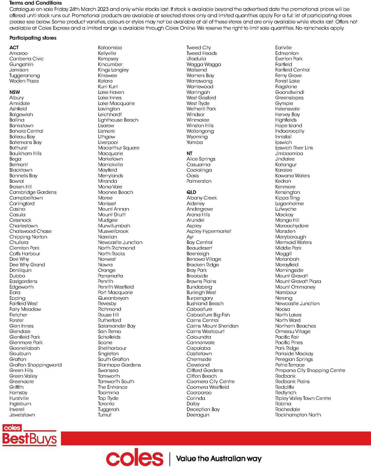 Coles Best Buys - Easter Baking Catalogues from 24 March