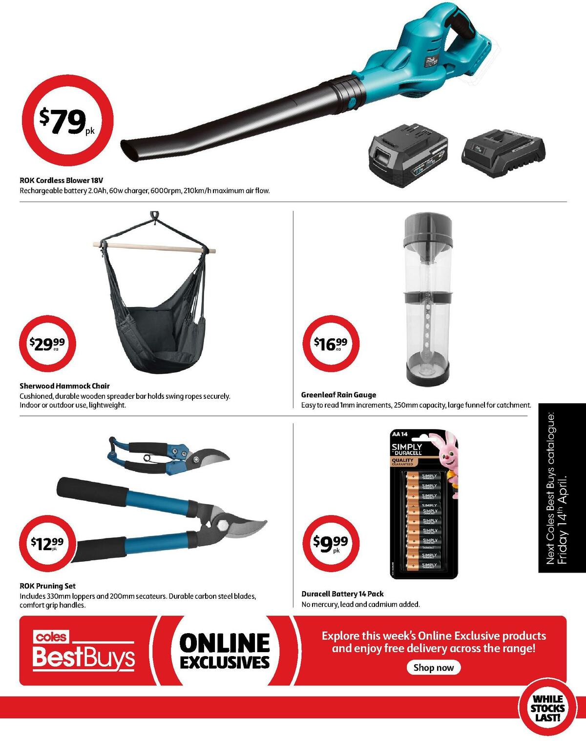 Coles Best Buys - Easter Getaway Catalogues from 31 March